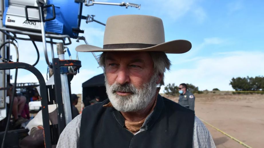 Alec Baldwin on the “Rust” set immediately after the shooting of Halyna Hutchins and Joel Souza.(Santa Fe County Sheriff’s Office via LA Times)