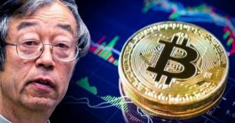 An image featuring a man with glasses alongside a Bitcoin symbol, set against a financial graph background, highlighting the ongoing trial regarding the identity of Bitcoin's founder, Satoshi Nakamoto.