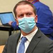 Derek Chauvin during the trial for the death of George Floyd, wearing a mask and hearing the verdict. Derek Chauvin during the trial for the death of George Floyd, wearing a mask and hearing the verdict.