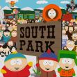 A scene from the animated series 'South Park,' featuring the main characters and a lively crowd in the background. A scene from the animated series 'South Park,' featuring the main characters and a lively crowd in the background.