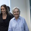 A smiling cancer survivor walks alongside her attorney after a jury awarded her $363 million in a lawsuit against a medical sterilization company. A smiling cancer survivor walks alongside her attorney after a jury awarded her $363 million in a lawsuit against a medical sterilization company.