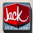 Signage featuring the Jack in the Box logo. Signage featuring the Jack in the Box logo.