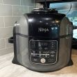 Image of a Ninja Foodi pressure cooker on a countertop. Image of a Ninja Foodi pressure cooker on a countertop.