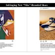Images of custom sneakers allegedly infringing on Nike trademarks, displayed in a collage format. Images of custom sneakers allegedly infringing on Nike trademarks, displayed in a collage format.