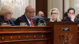 House Select Committee members discussing January 6 investigation, featuring Chairman Bennie Thompson.