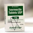 A package of Ivermectin tablets, labeled for human use, showing the dosage of 3 mg. A package of Ivermectin tablets, labeled for human use, showing the dosage of 3 mg.