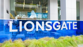 Lionsgate company sign displayed at their headquarters.