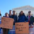 A group of people holding signs in support of the Indian Child Welfare Act (ICWA) in front of the U.S. Supreme Court building. A group of people holding signs in support of the Indian Child Welfare Act (ICWA) in front of the U.S. Supreme Court building.