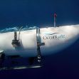 A submersible operated by OceanGate, named Titan, shown underwater. A submersible operated by OceanGate, named Titan, shown underwater.