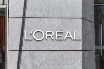 Signage for L'Oréal at their corporate headquarters.
