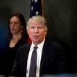 Manhattan District Attorney Cyrus Vance Jr. speaks at the press conference in New York, Feb. 24, 2020.