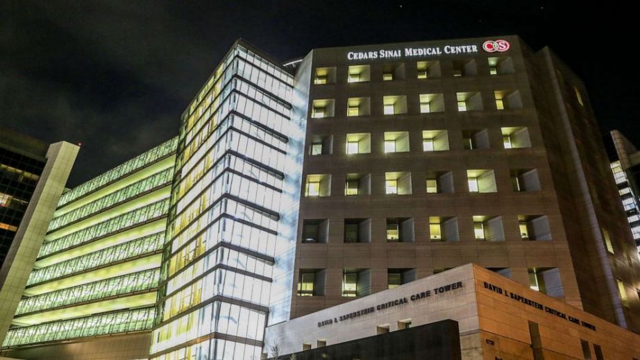 In this Dec. 7, 2020, file photo, Cedars-Sinai Hospital is shown in Los Angeles. (Los Angeles Times via Getty Images, FILE)
