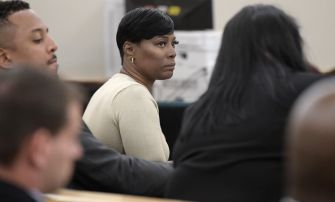 Crystal Mason attending her court hearing regarding her illegal voting conviction.
