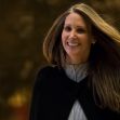 Former aide to Melania Trump, Stephanie Winston Wolkoff, smiling as she walks through a building. Former aide to Melania Trump, Stephanie Winston Wolkoff, smiling as she walks through a building.