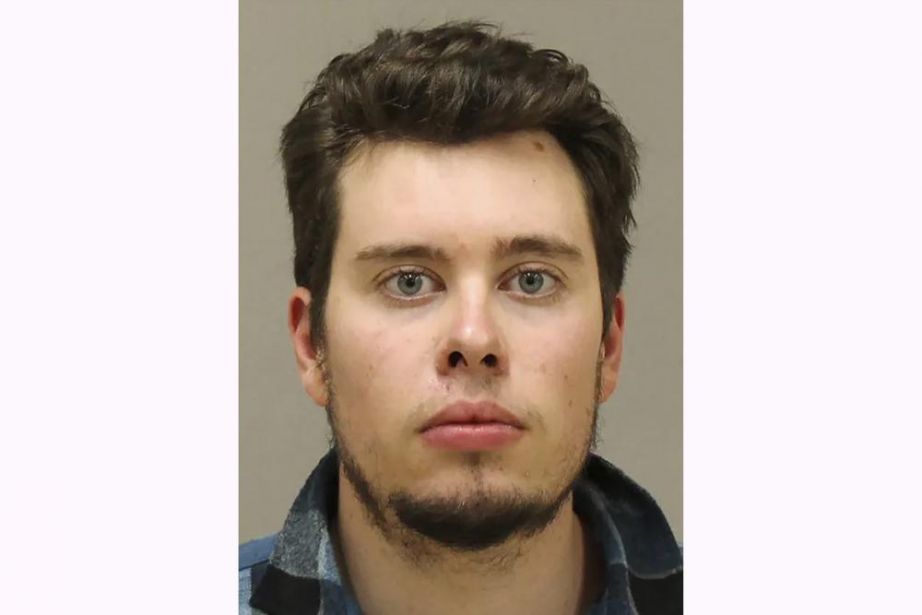 Ty Garbin's booking photo. Garbin is one of six men charged in an alleged plot to kidnap Michigan Gov. Gretchen Whitmer. (Kent County Sheriff via AP File)
