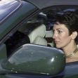 Ghislaine Maxwell sitting in a car, reflecting a moment of contemplation. Ghislaine Maxwell sitting in a car, reflecting a moment of contemplation.