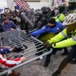 Clash between rioters and law enforcement during the Capitol insurrection on January 6, 2021. Clash between rioters and law enforcement during the Capitol insurrection on January 6, 2021.