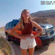 Footage of Gabby Petito during a police stop, showing her visibly distressed. Footage of Gabby Petito during a police stop, showing her visibly distressed.