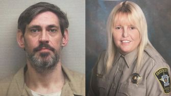 Image of Casey White, an accused killer, and Vicky White, a former correctional officer, involved in a recent manhunt in Alabama.