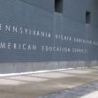 Facade of the Pennsylvania Higher Education Assistance Agency building, featuring the agency's name and American Education Services. Facade of the Pennsylvania Higher Education Assistance Agency building, featuring the agency's name and American Education Services.