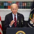 President Joe Biden speaking about student loan relief, with the U.S. flag and presidential seal in the background. President Joe Biden speaking about student loan relief, with the U.S. flag and presidential seal in the background.