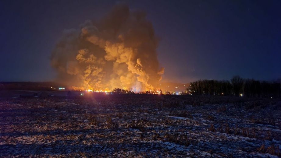 The evacuation order in East Palestine, Ohio, has been lifted, but many residents remain wary. (Kevin Csernik via CNN)