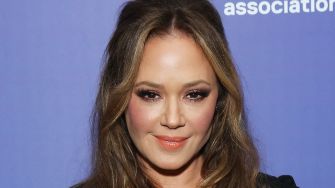 Leah Remini at an event, expressing her activism against the Church of Scientology.