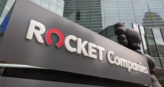 Signage for Rocket Companies, the largest lender in the U.S., outside of their headquarters.