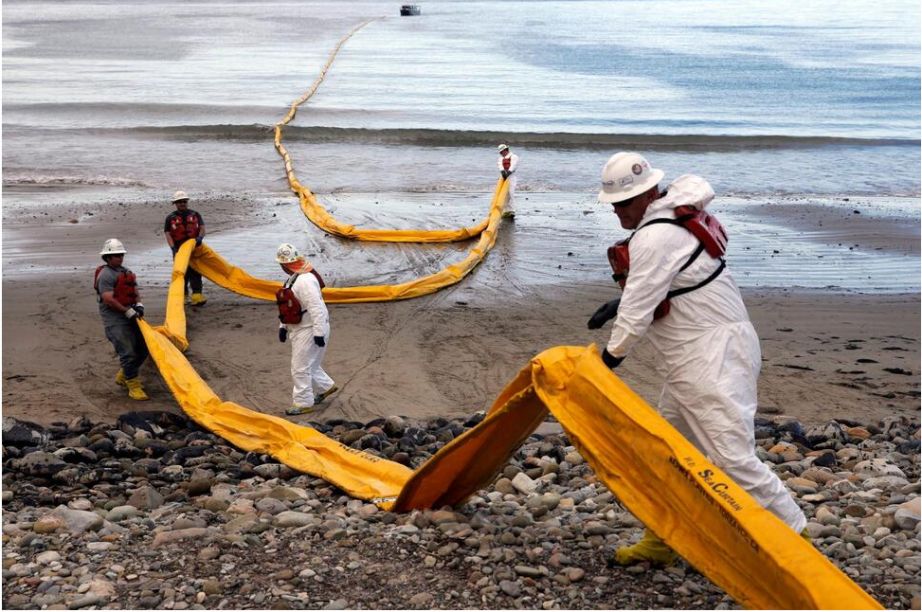 Oil Spill off Refugio State Beach