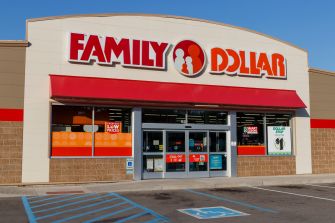 Exterior view of a Family Dollar store.
