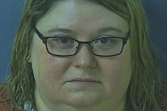 Mugshot of a nurse accused of killing multiple patients in a Pennsylvania nursing home.