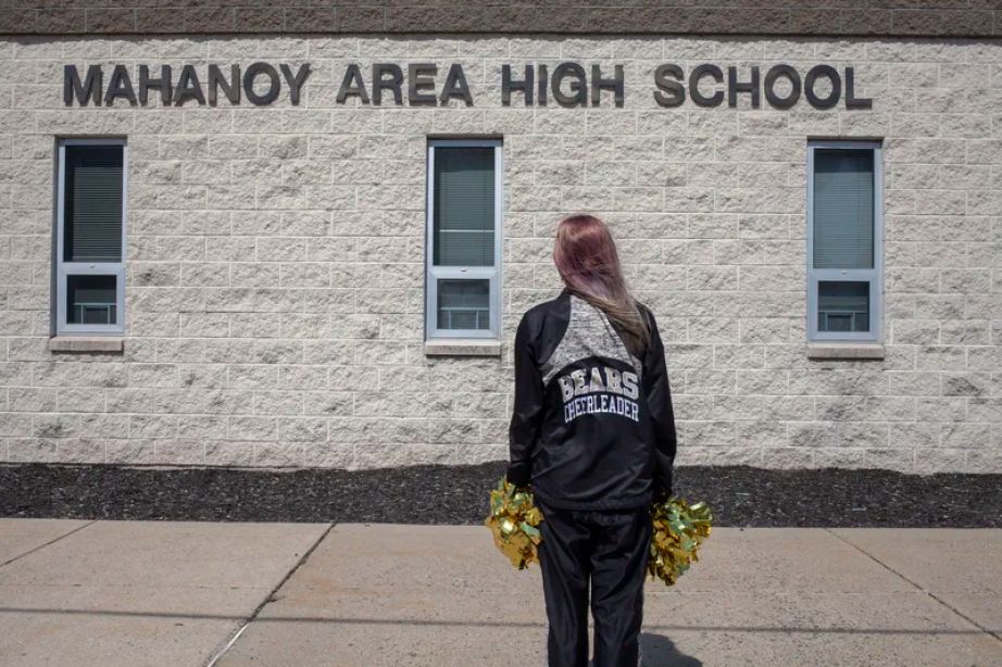 Brandi Levy, 18-year-old college freshman and former cheerleader at Mahanoy Area High School in Pennsylvania. (Danna Singer/American Civil Liberties Union)