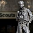 Statue of a Boy Scout in front of the Boy Scouts of America headquarters. Statue of a Boy Scout in front of the Boy Scouts of America headquarters.