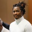 Young Thug in court following a legal ruling on the return of his seized assets. Young Thug in court following a legal ruling on the return of his seized assets.