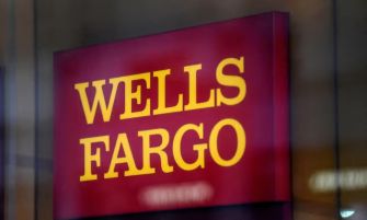 Wells Fargo logo displayed at a branch location.