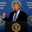 President Donald Trump speaking at an event regarding energy policy. President Donald Trump speaking at an event regarding energy policy.