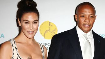 Image of a man and a woman attending a California event.