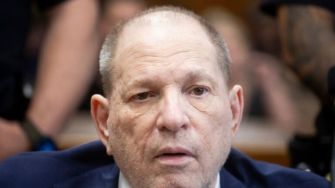 Harvey Weinstein attending court proceedings during his retrial for sexual assault charges.