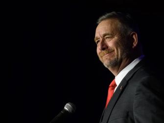 Ohio Attorney General Dave Yost speaking at an event.