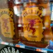 Bottles of Fireball Cinnamon, the malt beverage, at a convenience store in New York. (Richard Levine / Alamy)