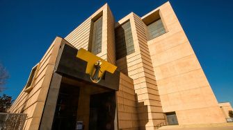 Exterior view of the Archdiocese of Los Angeles building.