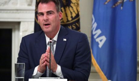 Kevin Stitt said the advisory opinion “rightfully defends parents, education freedom, and religious liberty in Oklahoma.” | Alex Wong/Getty Images