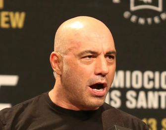 Image of Joe Rogan speaking at an event.