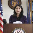 Michigan Attorney General Dana Nessel addressing the media regarding the investigation into fake GOP electors. Michigan Attorney General Dana Nessel addressing the media regarding the investigation into fake GOP electors.
