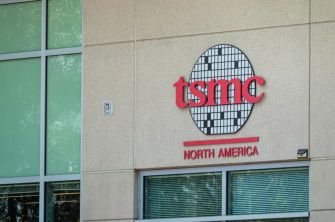 TSMC North America office building exterior with company logo.