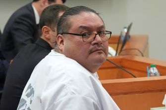 Inmate Taberon Honie during a court proceeding, reflecting on his past actions and circumstances leading to his execution.