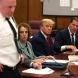 Donald Trump seated at a courtroom table during an indictment hearing, accompanied by legal representatives and court personnel. Donald Trump seated at a courtroom table during an indictment hearing, accompanied by legal representatives and court personnel.
