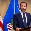 Special Counsel Jack Smith speaking at a press conference regarding the indictment against Donald Trump, with flags in the background. Special Counsel Jack Smith speaking at a press conference regarding the indictment against Donald Trump, with flags in the background.