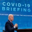 President Biden during a COVID-19 briefing about vaccination mandates. President Biden during a COVID-19 briefing about vaccination mandates.