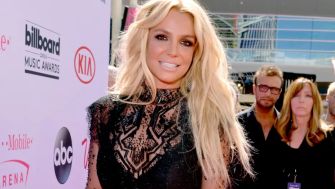 Britney Spears at the Billboard Music Awards, smiling while attending the event.